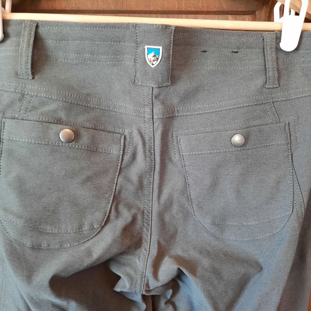 Kuhl Trekr Pants Charcoal Mid-rise Straight Leg Convertible Pants-Capris Size 4 - Picture 14 of 16